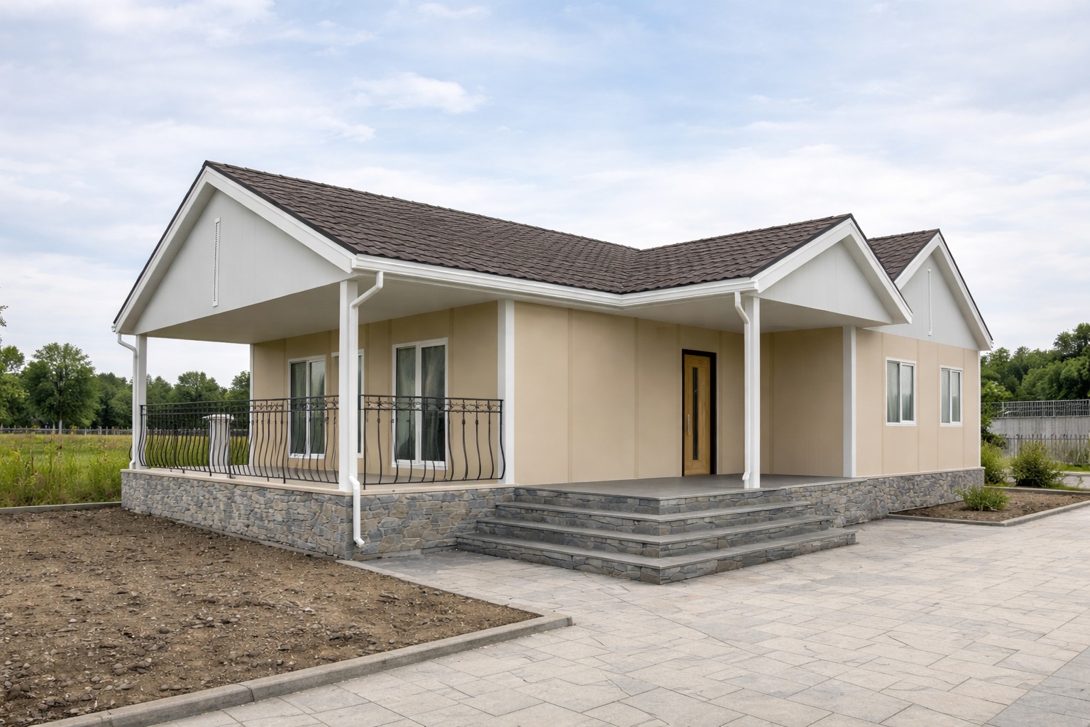 Tek katlı prefabrik ev yapısı – modern prefabrik konut sistemi