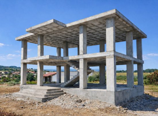 Betonarme müstakil yapı karkası – betonarme villa ve konut inşaat sistemi