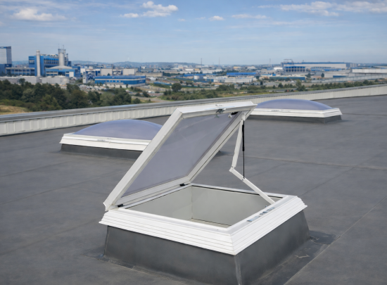 çatı duman damperi sanayi tipi duman tahliye kapağı otomatik açılır çatı havalandırma sistemi