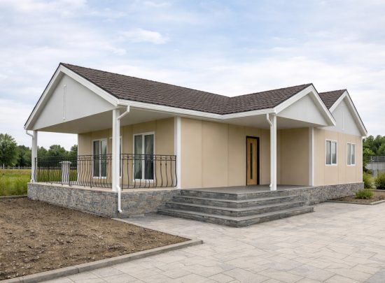 Tek katlı prefabrik ev yapısı – modern prefabrik konut sistemi