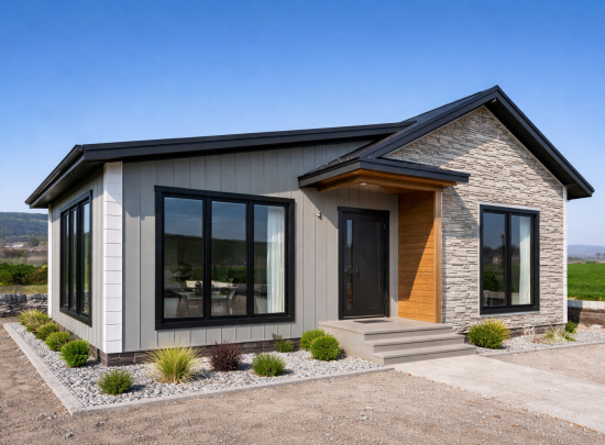 modern prefabrik ev modeli tek katlı prefabrik yapı fiyatları ve m2 maliyet avantajlı hazır ev sistemi