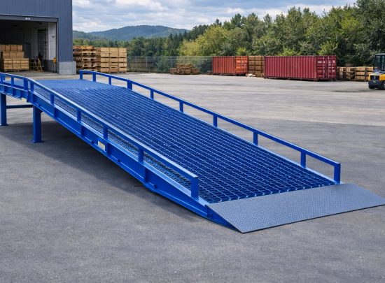 galvanizli sabit çelik rampa sistemi kaymaz platform depo ve bina girişleri için erişim rampası